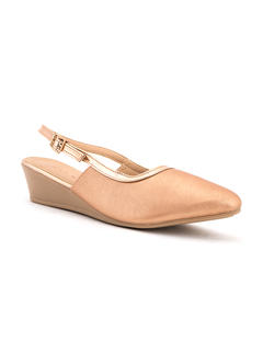 Cleo Rose Gold Casual Heel Sandal for Women
