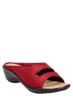 Khadim Cherry Mule Heel Sandal for Women