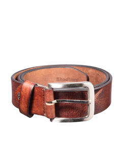 Khadim Men Brown Leather Belt