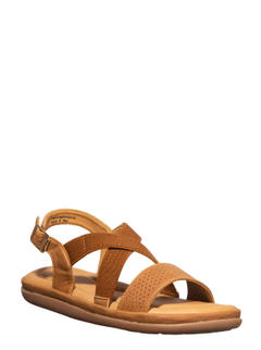 Softouch Tan Brown Flat Sandal for Women