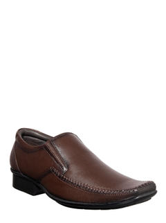 Lazard Brown Leather Slip-On Formal Shoe for Men 