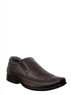 British Walkers Brown Leather Slip-On Formal Shoe for Men 