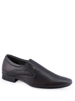 Lazard Brown Leather Slip-On Formal Shoe for Men 