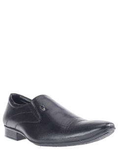 Lazard Black Leather Slip-On Formal Shoe for Men 