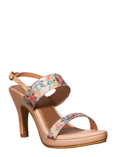 Cleo Pink Casual Heel Sandal for Women