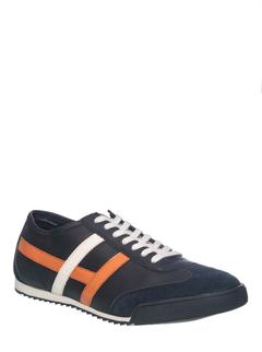 Lazard Navy Leather Sneakers Casual Shoe for Men