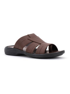 Khadim Brown Casual Slip-On Sandal for Men