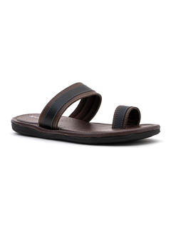 Khadim Brown Casual Slip-On Sandal for Men