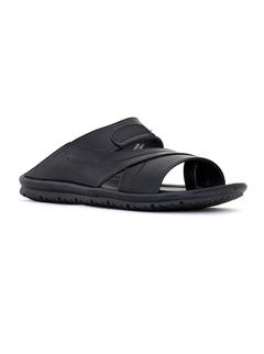 Khadim Black Casual Slip-On Sandal for Men