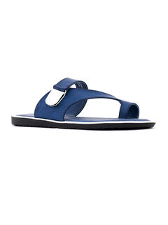 Khadim Blue Slip On Sandal for Men