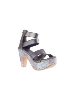 Cleo Grey Heel Sandal for Women