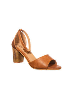 Cleo Brown Casual Heel Sandal for Women