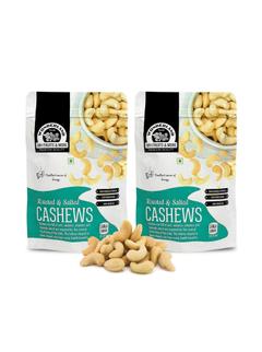 Roasted and Salted Cashews (200 g Each) - Pack of 2
