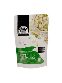 Wonderland Foods - Premium American California Roasted & Salted Jumbo Pistachios | Gluten & GMO Free | Super Crunchy, Delicious & Healthy Nuts | No Added Oils | Pack of Jumbo Pista 100 grams Pouch