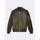 Olive Solid Straight Fit Bomber Jacket