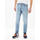 Light Blue Solid Tapered Jeans