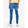 Blue Solid Skinny Fit Tapered Jeans