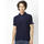 Men Navy Blue & White Colourblocked Polo Collar T-shirt