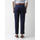 Navy Solid Straight Chinos