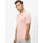 Pink Solid Straight Fit Polo T-Shirt