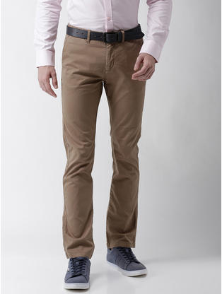 Hollister Stretch Trousers beige simple style Fashion Trousers Stretch Trousers 