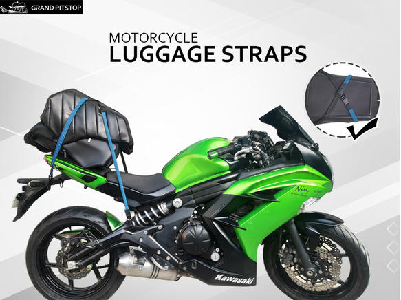 Grandpitstop Motorbike Luggage Straps (Bungee Cord) (Set of 2)