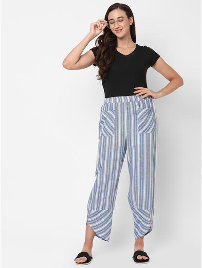 Cute Striped Cotton Lounge Pants