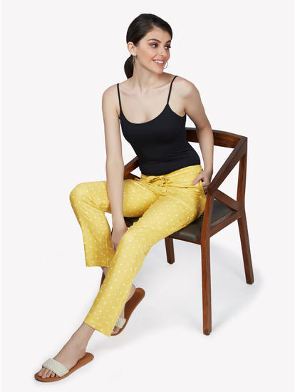 Printed Yellow Pyjama 