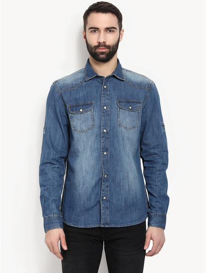 celio denim shirt