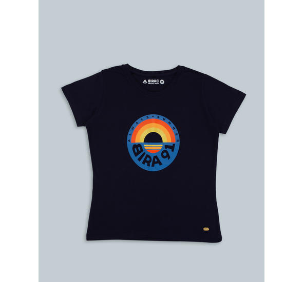 Always Summer Sunset Graphic T-shirt - Navy Blue