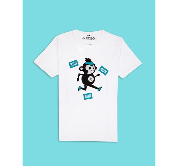 Light Monkey Running T-Shirt - White