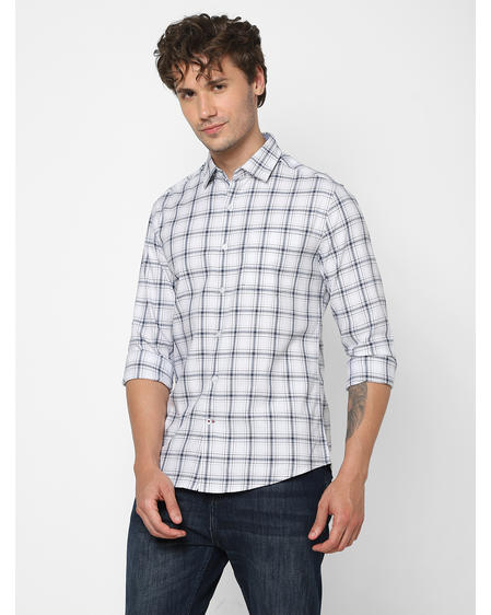 Classic White Checkered Shirt