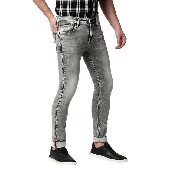 Buy Grey Solid Skiny Fit Jeans for Men Online at Killer Jeans | 487514