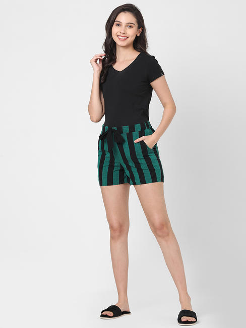 Classic Striped Lounge Shorts