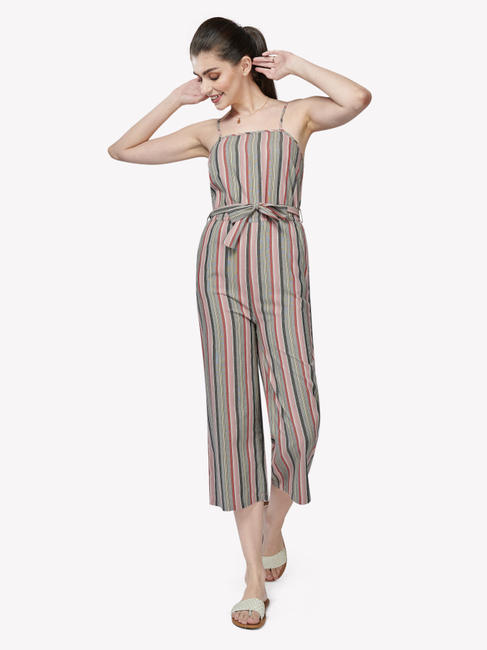 Multicolor Striped Jumpsuit