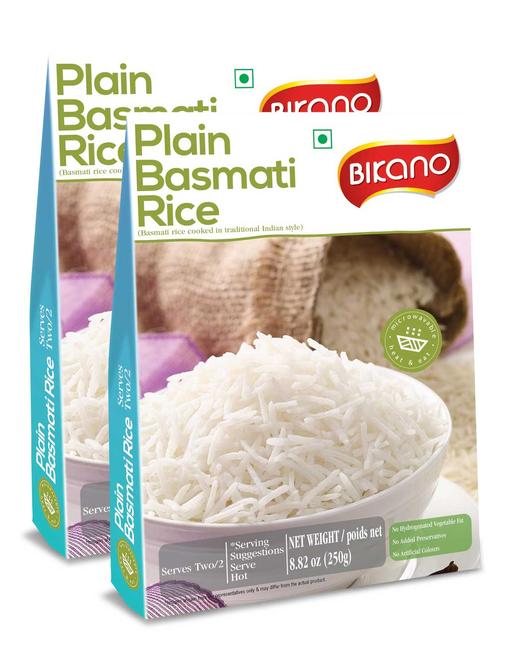 Bikano Plain Basmati Rice 250g (Pack of 2)