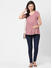 Checkered Pink Longue Wear Top