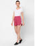 Stylish Pink Cotton Sports Shorts