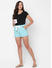 Comfy Green Cotton Lounge Shorts