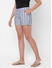 Chic Striped Cotton Lounge Shorts