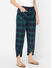 Blue and Green Checked Lounge Pants