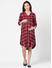 Trendy Red Maternity Dress