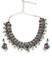  Ethnic Indian Traditional Oxidized Dancing Peacock Choker Necklace For Women