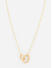Toniq Gold Plated Trendy Linked circle Pendant Chunky Party Charm Necklace 