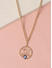 Toniq Gold Plated Evil Eye Pendant Charm Party Necklace For Women