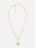 Toniq Gold Plated Evil Eye Pendant Linked Charm Chunky Party  Necklace For Women