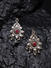 Ethnic Indian Traditional Silver Engraved Drop Earrings For Women