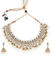  Gold Ethinic Traditional Wedding Collection Kundan & Pearls Jewellery Set For Women(1 Necklace+ 1 Pair Earrings)