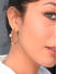 Toniq Gold Flower Hoop Earrings For Women