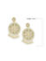 Fida White Handcrafted Trendy Seed Beaded Circle Taselled Drop Earrings For Women